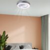 GLOBO LED-Deckenventilator weiß grau Metall Kunststoff H/D: ca. 20,6x54,8 cm 1 Brennstellen