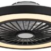GLOBO Deckenventilator mattschwarz Opal H/D: ca. 15,9x54 cm max. 45 W