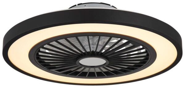 GLOBO Deckenventilator mattschwarz Opal H/D: ca. 15,9x54 cm max. 45 W
