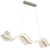 GLOBO LED-Pendelleuchte nickel matt Aluminium Metall B/H/T: ca. 29x120x101 cm