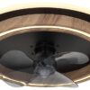 GLOBO Deckenventilator Opal schwarz dunkelbraun H/D: ca. 13,5x50 cm max. 32 W