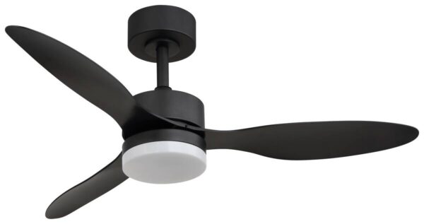 GLOBO Deckenventilator mattschwarz Opal H/D: ca. 40,5x106 cm max. 20 W
