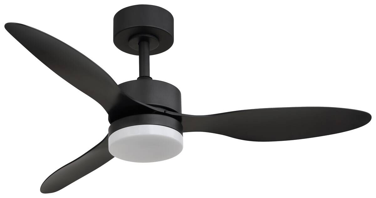 GLOBO Deckenventilator mattschwarz Opal H/D: ca. 40,5x106 cm max. 20 W