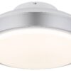 GLOBO LED-Deckenventilator Opal silber weiß Acryl Kunststoff H/D: ca. 20x45 cm 1 Brennstellen GLOBO LED-Deckenventilator Opal silber weiß Acryl Kunststoff H/D: ca. 20x45 cm 1 Brennstellen