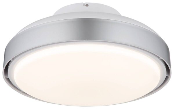 GLOBO LED-Deckenventilator Opal silber weiß Acryl Kunststoff H/D: ca. 20x45 cm 1 Brennstellen GLOBO LED-Deckenventilator Opal silber weiß Acryl Kunststoff H/D: ca. 20x45 cm 1 Brennstellen