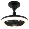 GLOBO Deckenventilator Opal mattschwarz H/D: ca. 21,7x25,8 cm max. 20 W