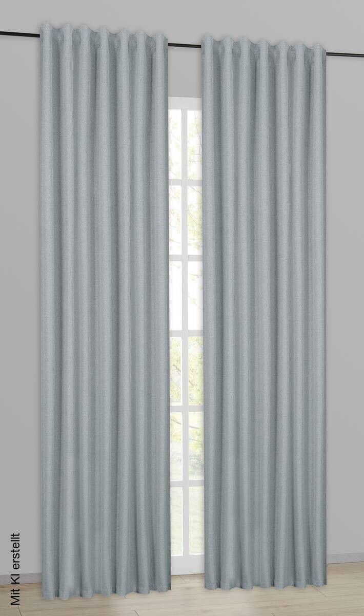 home Topline Verdunklungsvorhang Noah anthrazit B/L: ca. 135x245 cm