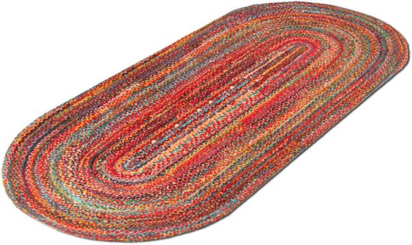 wash+dry by Kleen-Tex Fußmatte Wovells, oval, Höhe: 9 mm, Schmutzfangmatte, rutschhemmend, In- und Outdoor geeignet, waschbar