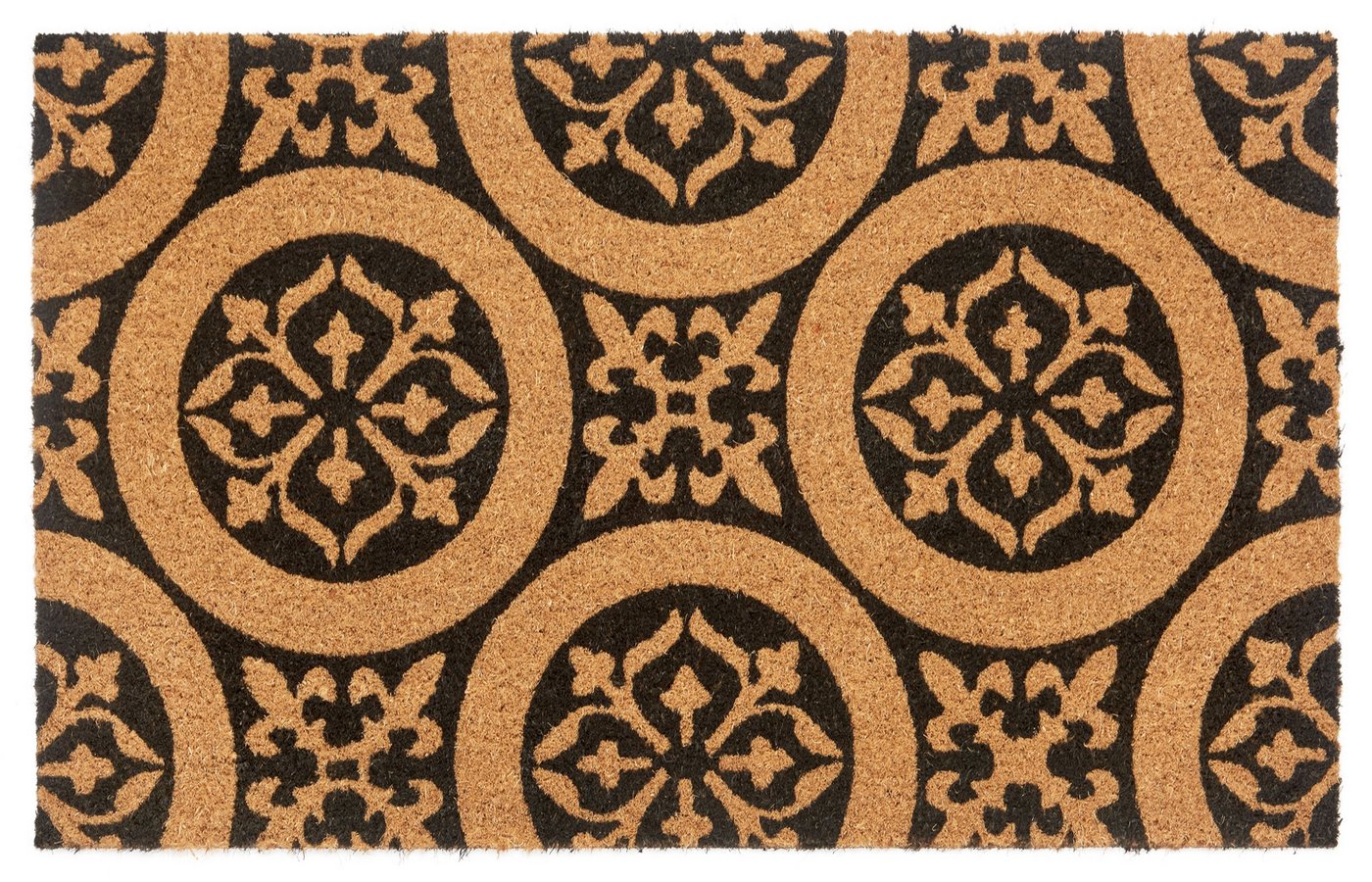 HANSE Home Fußmatte Ornaments, Türmatte, rechteckig, Höhe: 15 mm, Kokos, Schmutzfangmatte, Outdoor, Rutschfest, Innen, Kokosmatte, Flur