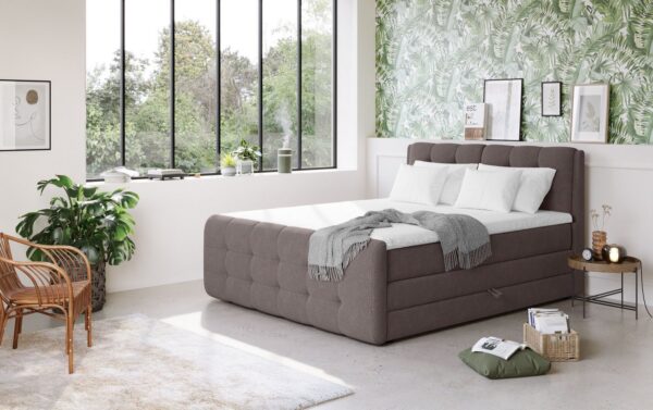COTTA Boxspringbett Fort mit Bettkasten, inkl. Topper, erhältlich in verschiedenen Breiten (160cm, 180cm & 200cm)