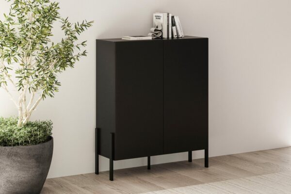 OTTO home Kommode Jukon, Breite 110 cm, moderne grifflose Hochschrank, 2Türen, Highboard mit viel Stauraum, push-to-open-Funktion OTTO home Kommode Jukon, Breite 110 cm, moderne grifflose Hochschrank, 2Türen, Highboard mit viel Stauraum, push-to-open-Funktion