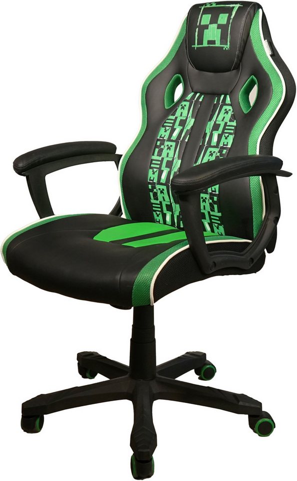 Phoenix Gaming-Stuhl (1 St), grüne Absetzungen, Racing Chair