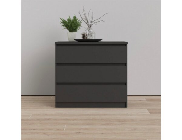 Home affaire Kommode Naia, abgerundete Schubladenkanten auf Metallgleiter, Breite 77 cm