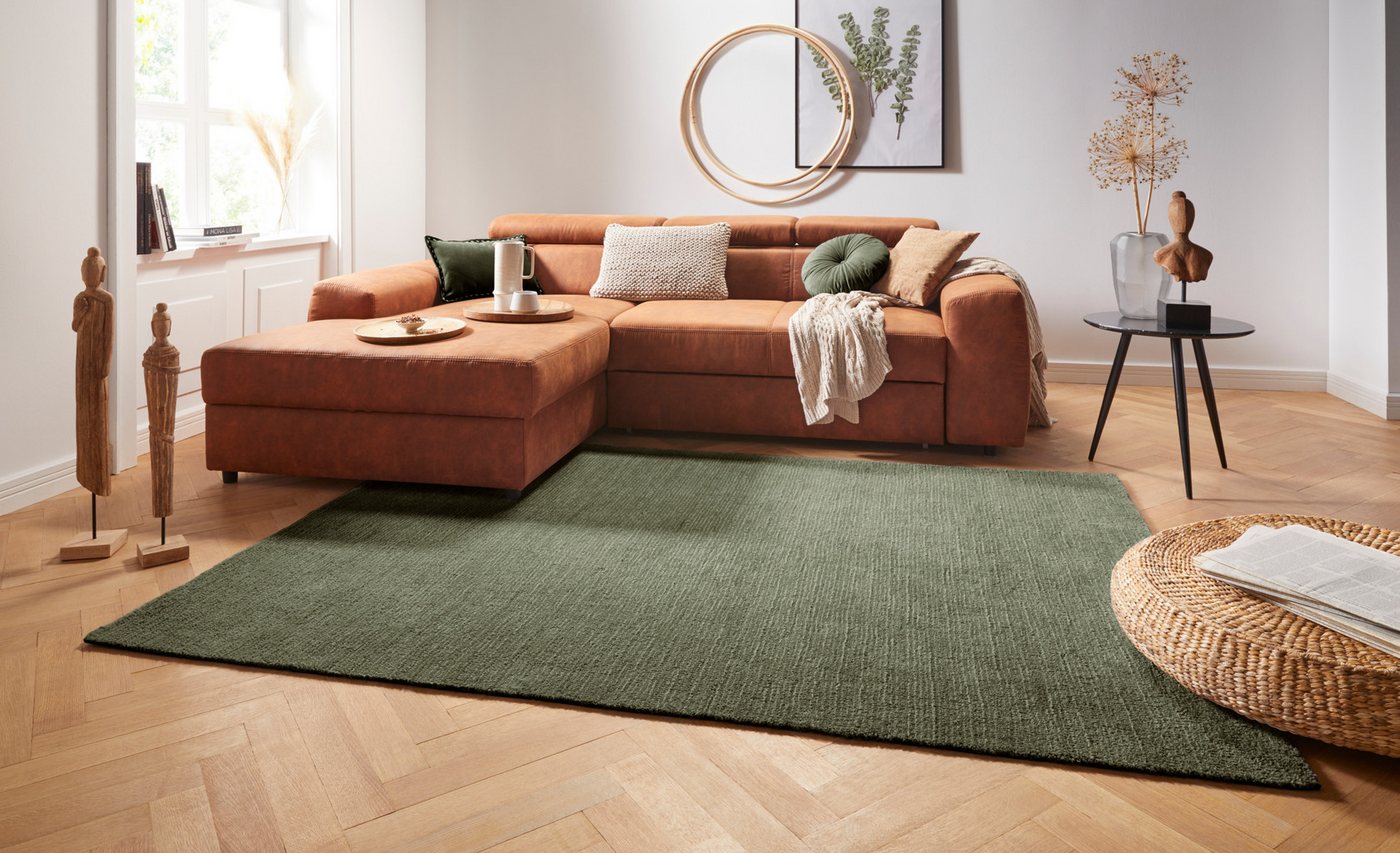 HANSE Home Teppich Supersoft, rechteckig, Höhe: 10 mm, Kurzflor, Läufer Modern, Einfarbig, Wohnzimmer, Schlafzimmer