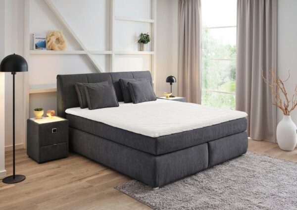 Jockenhöfer Gruppe Boxspringbett "Carla", wahlweise mit oder ohne Bettkasten, inkl. 4 Kissen, erhältlich in den Breiten 160 & 180cm