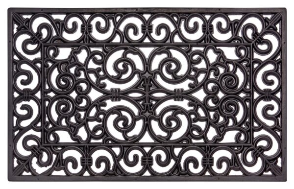 HANSE Home Fußmatte Ornaments, Türmatte, rechteckig, Höhe: 10 mm, Gummi, Schmutzfangmatte, Outdoor, Rutschfest, Innen, Gummimatte
