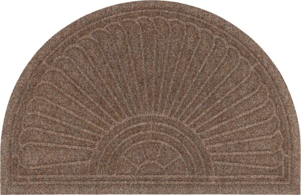 wash+dry by Kleen-Tex Fußmatte DUNE Halfmoon taupe, rechteckig, Höhe: 8 mm, Schmutzfangmatte, rutschhemmend, In- und Outdoor geeignet, waschbar