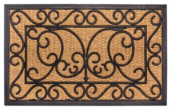 HANSE Home Fußmatte Rechteckig, Türmatte, rechteckig, Höhe: 8 mm, Kokos, Gummi, Schmutzfangmatte, Outdoor, Rutschfest, Innen, Kokosmatte