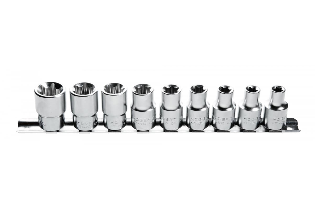 Högert Steckschlüsselsatz TORX 1/2 Zoll 9-tlg