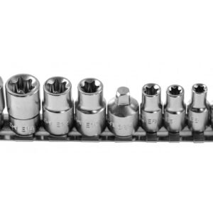 Högert Steckschlüsselsatz TORX 1/4 Zoll & 3/8 Zoll 9-tlg