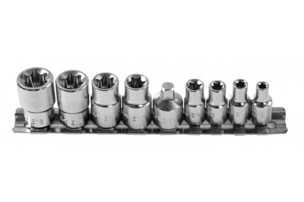 Högert Steckschlüsselsatz TORX 1/4 Zoll & 3/8 Zoll 9-tlg Högert Steckschlüsselsatz TORX 1/4 Zoll & 3/8 Zoll 9-tlg