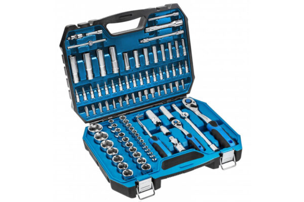 Högert Werkzeugsatz Steckschlüssel, Bits und Zubehör 1/4 & 1/2 Zoll, 95-tlg