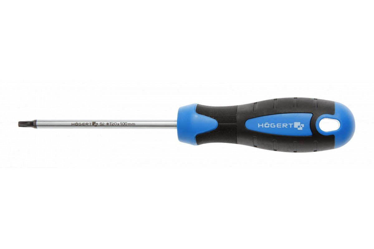 Högert Torx-Schraubendreher aus Stahl, T30 – 100 mm