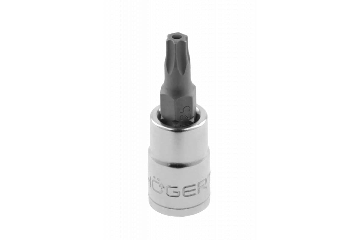 Högert Steckschlüsseleinsatz 1/4 Zoll Torx TX mit Öffnung, Öffnung 40 mm