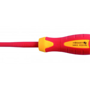 Högert Pozidriv-Schraubendreher zum Arbeiten unter Spannung bis 1000V, PZ2 - 100 mm
