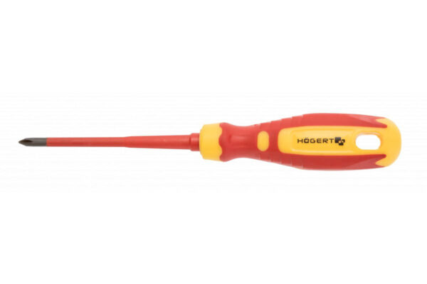 Högert Philips-Schraubendreher zum Arbeiten unter Spannung bis 1000V, PH1 - 100 mm Högert Philips-Schraubendreher zum Arbeiten unter Spannung bis 1000V, PH1 - 100 mm