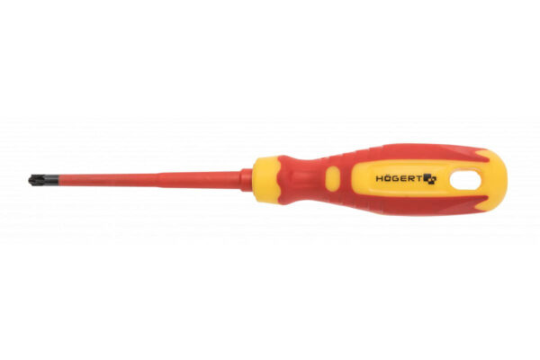 Högert Sicherungs-Schraubendreher PZ/PH/SL zum Arbeiten unter Spannung bis 1000V, PZ1 / SL5 - 100 mm