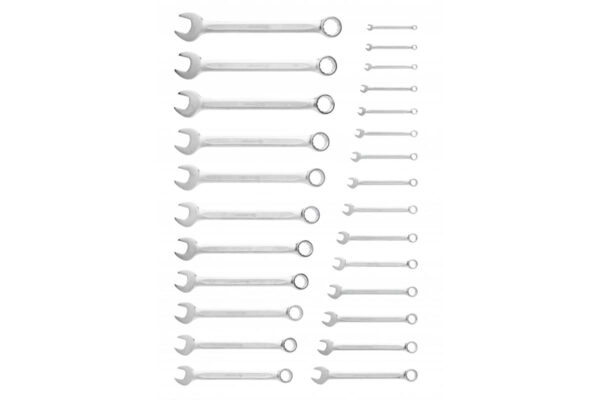 Högert Maul-Ringschlüssel-Satz aus Stahl DIN 3113, 6 - 32 mm, 26-tlg