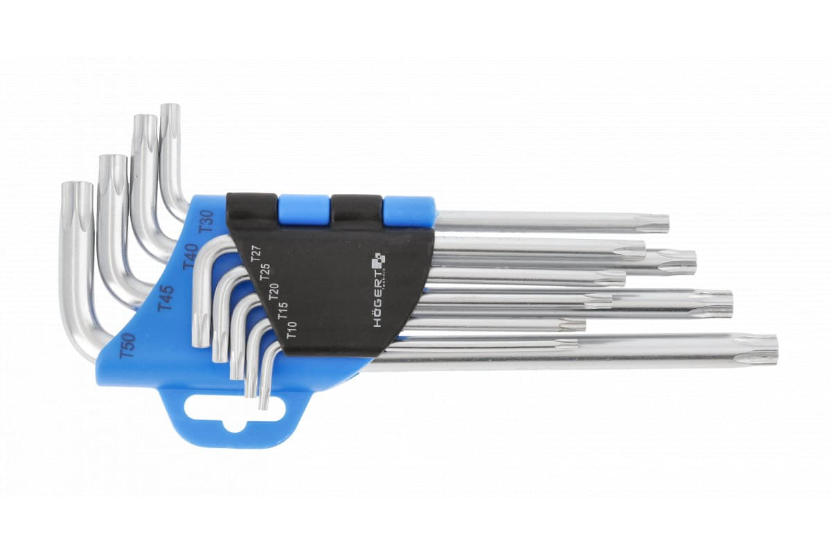 Högert Torx-Schlüsselsatz TX lang, 9-tlg