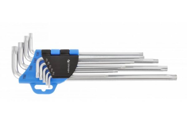 Högert Torx-Schlüsselsatz TX extra lang, 9-tlg