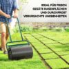 norma24-87335-refresh-10 Outsunny Rasenwalze Gartenwalze befüllbar mit Wasser oder Sand, 50cm Breite Handwalze