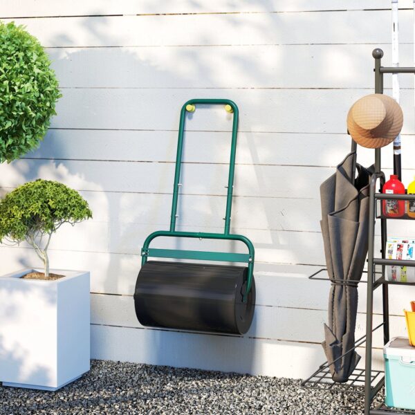 norma24-87335-refresh-13 Outsunny Rasenwalze Gartenwalze befüllbar mit Wasser oder Sand, 50cm Breite Handwalze