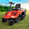 norma24-87398-2 Powertec Benzin – Aufsitzrasenmäher PG – ROM610 E Start
