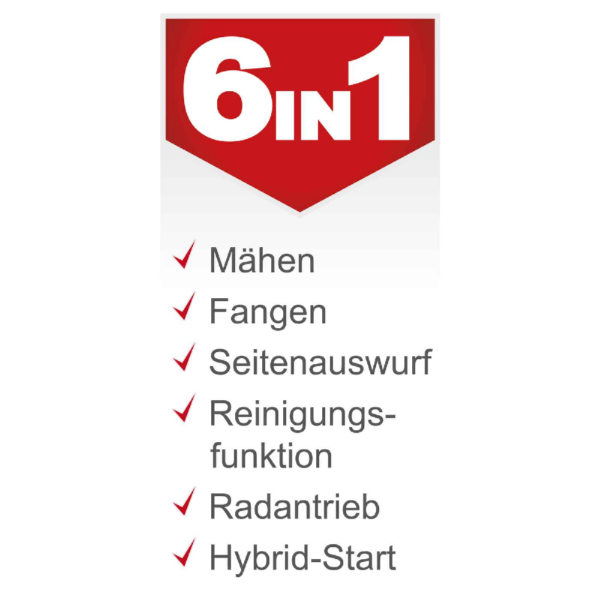 norma24-87398-9 Powertec Benzin – Aufsitzrasenmäher PG – ROM610 E Start