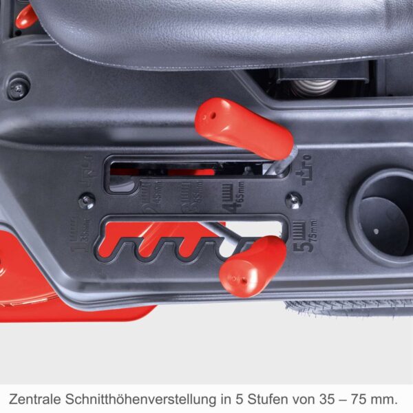 Scheppach Benzin – Aufsitzrasenmäher MR200 – 61 E Start 6 in 1