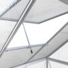 GreenYard Crystal Plus Aluminium Gewächshaus, ca. 480 x 182 x 208 cm – Silber