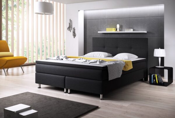 norma24-94852-refresh-2 IHG Boxspringbett Dallas 180x200 Webstoff Schwarz