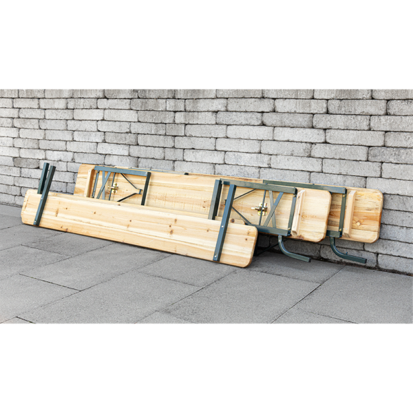 Better Home 3tlg. Bierzelt – Garnitur mit Rückenlehne aus Tannenholz