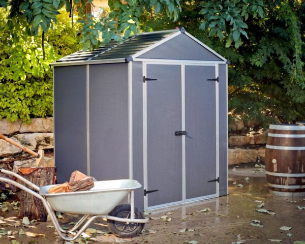 Canopia Gerätehaus Rubicon 6x5 Alu Grau 185x154cm