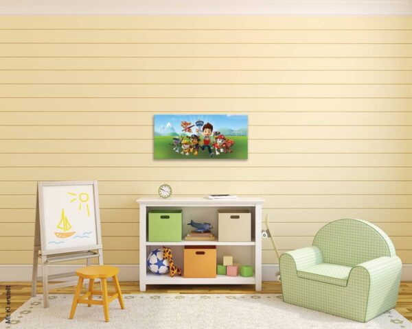 Keilrahmenbild Paw Patrol B/L: ca. 70x33 cm Keilrahmenbild Paw Patrol B/L: ca. 70x33 cm – Bild 2