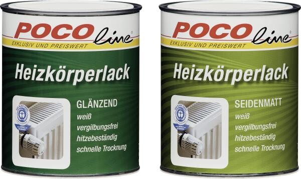 POCOline Acryl Heizkörperlack weiß glänzend ca. 0,75 l – Bild 3