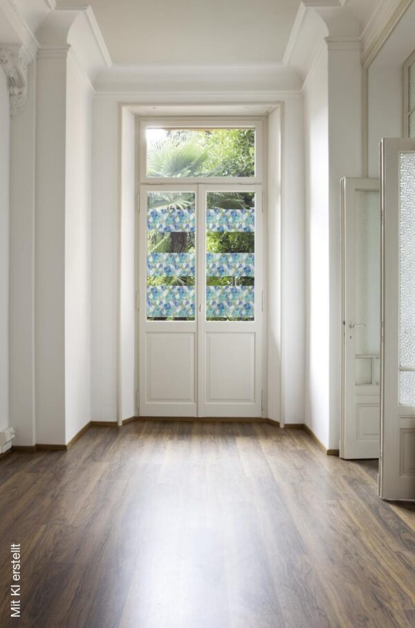 d-c-fix Dekofolie Ornamentglas blau türkis B/L: ca. 45x200 cm – Bild 3