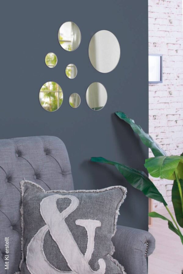 Wandspiegel-Set Circle grau Wandspiegel-Set Circle grau – Bild 2
