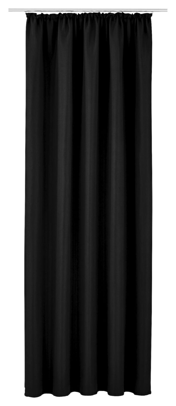 Verdunklungsvorhang Linus schwarz B/L: ca. 140x245 cm – Bild 3