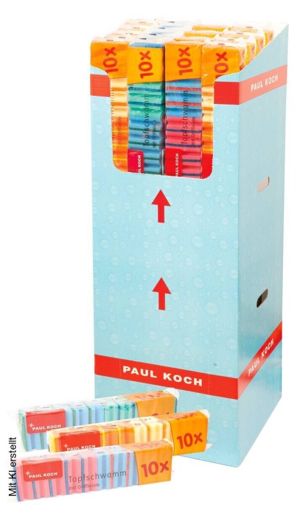 POCOline Topfschwämme sortiert B/H/L: ca. 6,5x3,9x9 cm – Bild 2