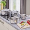 Tefal Topfset silber Edelstahl 7 tlg. – Bild 4